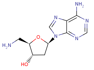 5-氨基-2,5-二脱氧腺苷酸结构式,14585-60-5结构式