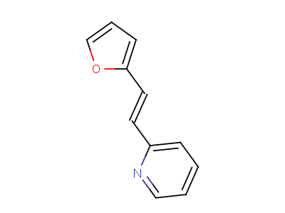 2-[2-(2-呋喃基)乙烯基]-吡啶结构式,19053-95-3结构式