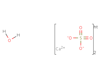 半水合硫酸钙结构式,26499-65-0结构式
