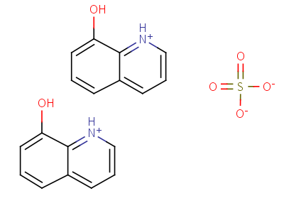 8-羟基喹啉,硫酸盐 (salt)结构式,3819-18-9结构式