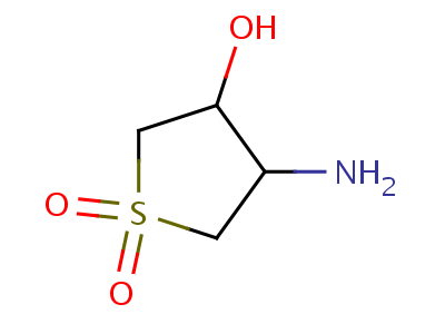 (3R,4r)-4-氨基四氢噻吩-3-醇 1,1-二氧化物结构式,55261-00-2结构式