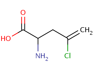 2-氨基-4-氯-4-戊烯酸结构式,55528-30-8结构式