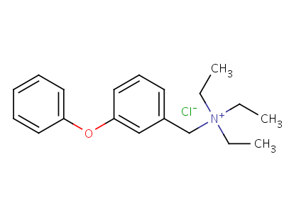3-苯氧基苄基三乙基铵结构式,56562-66-4结构式