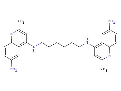 1,6-Bis(6-amino-2-methyl-4-quinolylamino)hexane Structure,60504-61-2Structure