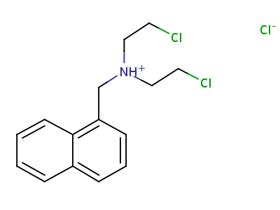 双-beta-氯乙基-(alpha-萘甲基)胺盐酸盐结构式,60855-84-7结构式