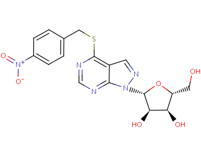 Nitrobenzylthioformycin Structure,64372-71-0Structure