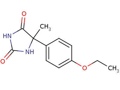 5-(P-乙氧基苯基)-5-甲基海因结构式,68524-15-2结构式