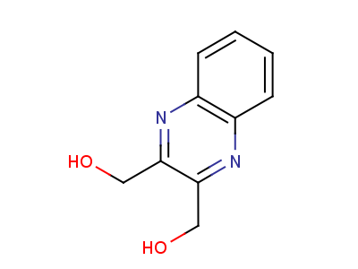 喹噁啉二甲醇结构式,7065-97-6结构式
