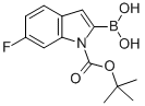 2-硼-6-氟-1H-吲哚-1-羧酸-1-(1,1-二甲基乙基)酯结构式_1000068-26-7结构式
