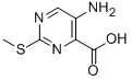 5-氨基-2-(甲基硫代)嘧啶-4-羧酸结构式_100130-05-0结构式