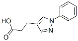 3-(1-苯基-1H-吡唑-4-基)丙酸结构式_100142-73-2结构式