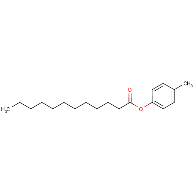 对甲苯基月桂酸酯结构式_10024-57-4结构式