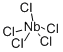 五氯化铌结构式_10026-12-7结构式