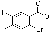 2-Bromo-5-fluoro-4-methylbenzoic acid Structure,1003709-54-3Structure