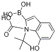 1H-Indole-1-carboxylic acid, 2-borono-7-hydroxy-, 1-(1,1-dimethylethyl) ester Structure,1004552-87-7Structure