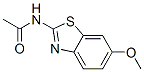 (9ci)-n-(6-甲氧基-2-苯并噻唑)-乙酰胺结构式_100817-90-1结构式