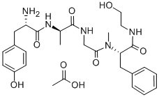 [D-Ala2, N-Me-Phe4, Gly5-ol]-Enkephalin acetate salt Structure,100929-53-1Structure