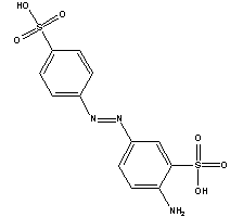 2-氨基-5-[(4-磺基苯基)偶氮]苯磺酸结构式_101-50-8结构式