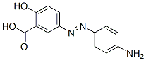 5-[(4-氨基苯基)偶氮]-2-羟基苯甲酸结构式_101-51-9结构式
