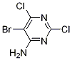 4-Pyrimidinamine, 5-bromo-2,6-dichloro- Structure,101012-11-7Structure