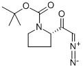(L)-2-二氮杂乙酰基吡咯烷-1-羧酸叔丁酯结构式_101130-03-4结构式