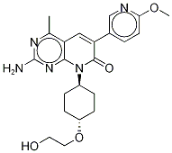 2-氨基-8-((1r,4r)-4-(2-羟基乙氧基)环己基)-6-(6-甲氧基吡啶-3-基)-4-甲基吡啶并[2,3-d]嘧啶-7(8H)-酮结构式_1013101-36-4结构式