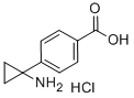 Benzoic acid, 4-(1-aminocyclopropyl)-, hydrochloride (1:1) Structure,1014645-83-0Structure