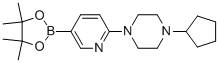 2-(4-环戊基 -哌嗪-1-基) 吡啶-5-硼酸频那醇酯结构式_1015242-01-9结构式