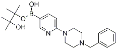 1-(苯基甲基)-4-[5-(4,4,5,5-四甲基-1,3,2-二氧硼烷)-2-吡啶基]-哌嗪结构式_1015242-03-1结构式
