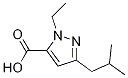 1-Ethyl-3-(2-methylpropyl)-1H-pyrazole-5-carboxylic acid Structure,1015845-75-6Structure