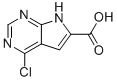 4-Chloro-7H-pyrrolo[2,3-d]pyrimidine-6-carboxylic acid Structure,1016241-80-7Structure