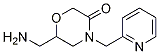 6-氨基甲基-4-吡啶-2-甲基-吗啉-3-酮结构式_1017164-71-4结构式