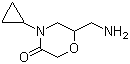 6-氨基甲基-4-环丙基-吗啉-3-酮结构式_1017215-55-2结构式