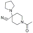1-乙酰基-4-吡咯烷-1-基哌啶-4-甲腈结构式_1017468-05-1结构式