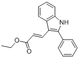 3-(2-苯基-1H-吲哚-3-基)-丙烯酸乙酯结构式_1017968-62-5结构式