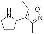 3,5-二甲基-4-吡咯烷-2-异噁唑结构式_1018128-26-1结构式