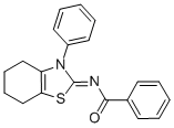 N-(3-苯基-4,5,6,7-四氢-3H-苯并噻唑-2-基)-苯甲酰胺结构式_102002-71-1结构式
