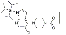 4-(5-氯-1-(三异丙基甲硅烷基)-1H-吡咯并[2,3-b]吡啶-4-基)哌嗪-1-羧酸叔丁酯结构式_1020056-95-4结构式