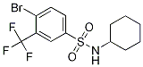 4-溴-N-环己基-3-(三氟甲基)苯磺酰胺结构式_1020253-02-4结构式