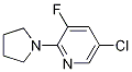 5-氯-3-氟-2-(吡咯烷-1-基)吡啶结构式_1020253-18-2结构式