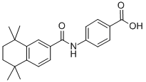 4-[(5,6,7,8-四氢-5,5,8,8-四甲基-2-萘基)甲酰氨基]苯甲酸结构式_102121-60-8结构式
