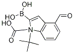 2-硼-4-甲酰基-1H-吲哚-1-羧酸-1-(1,1-二甲基乙基)酯结构式_1021342-90-4结构式