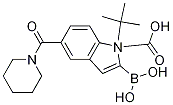 1H-Indole-1-carboxylic acid, 2-borono-5-(1-piperidinylcarbonyl)-, 1-(1,1-dimethylethyl) ester Structure,1021342-97-1Structure