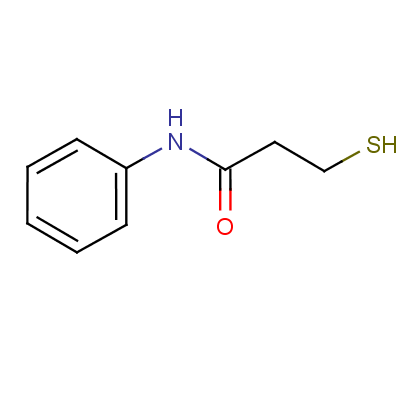3-疏基-N-苯基-丙酰胺结构式_10220-66-3结构式