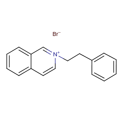 2-苯乙基异喹啉-2-鎓溴化物结构式_10249-13-5结构式