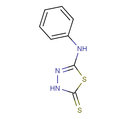 5-苯氨基-1,3,4-噻二唑-2(3H)-硫酮结构式_10253-83-5结构式