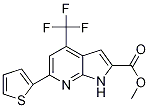 Methyl 4-(trifluoromethyl)-6-(thiophen-2-yl)-1H-pyrrolo[2,3-b]pyridine-2-carboxylate Structure,1027511-29-0Structure