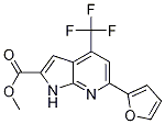 Methyl 4-(trifluoromethyl)-6-(furan-2-yl)-1H-pyrrolo[2,3-b]pyridine-2-carboxylate Structure,1027511-30-3Structure