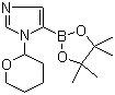 1H-Imidazole, 1-(tetrahydro-2H-pyran-2-yl)-5-(4,4,5,5-tetramethyl-1,3,2-dioxaborolan-2-yl)- Structure,1029684-37-4Structure