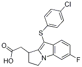 1H-Pyrrolo[1,2-a]indole-1-acetic acid, 9-[(4-chlorophenyl)thio]-6-fluoro-2,3-dihydro- Structure,1030017-51-6Structure